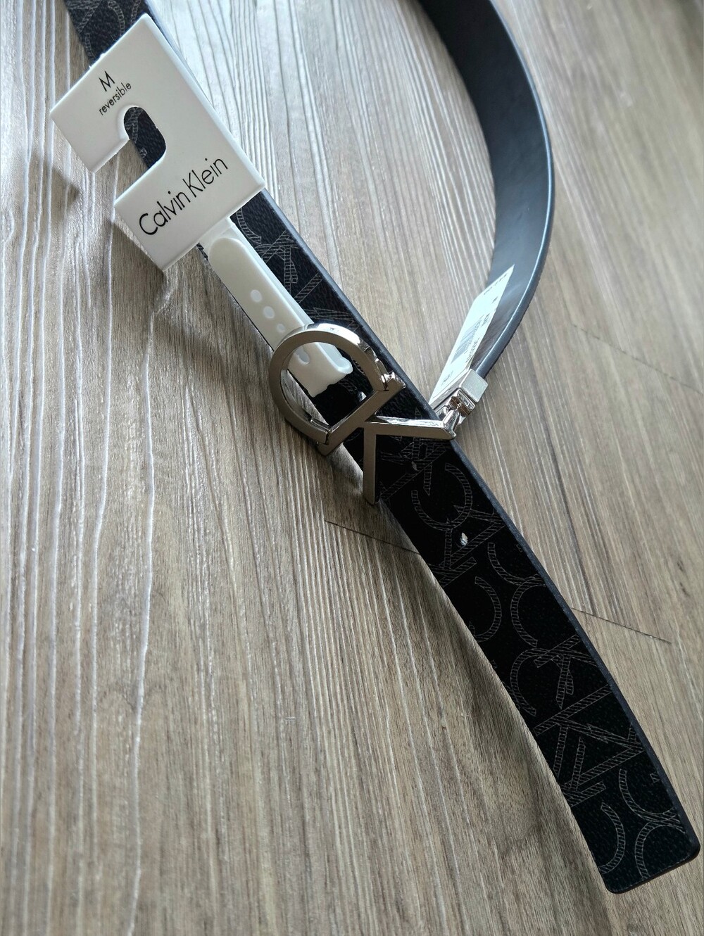 Vintage Calvin Klein Reversible Monogram Belt M Deadstock